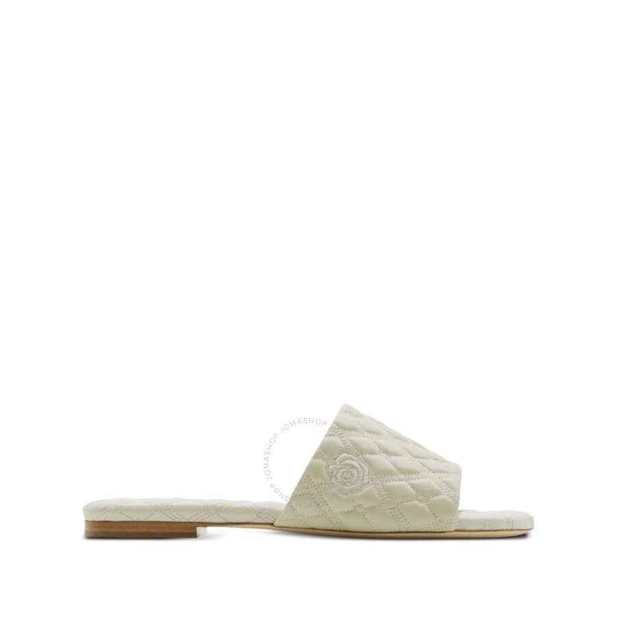 Burberry Logo Embossed Quilted Leather Sandals - 1