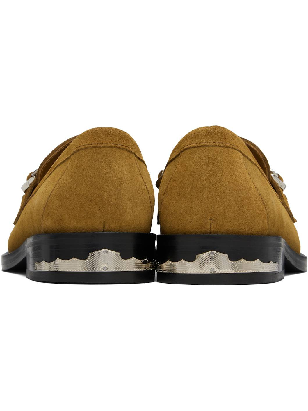 Khaki Suede Loafers - 2