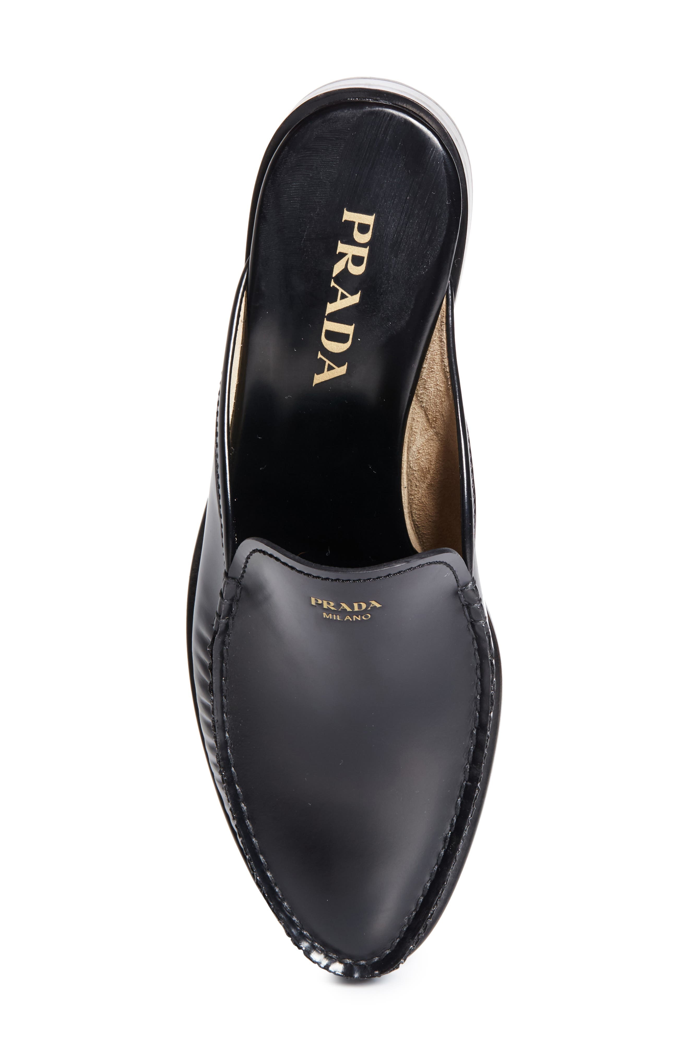 Prada Moc Toe Loafer Mule in Nero at Nordstrom - 5