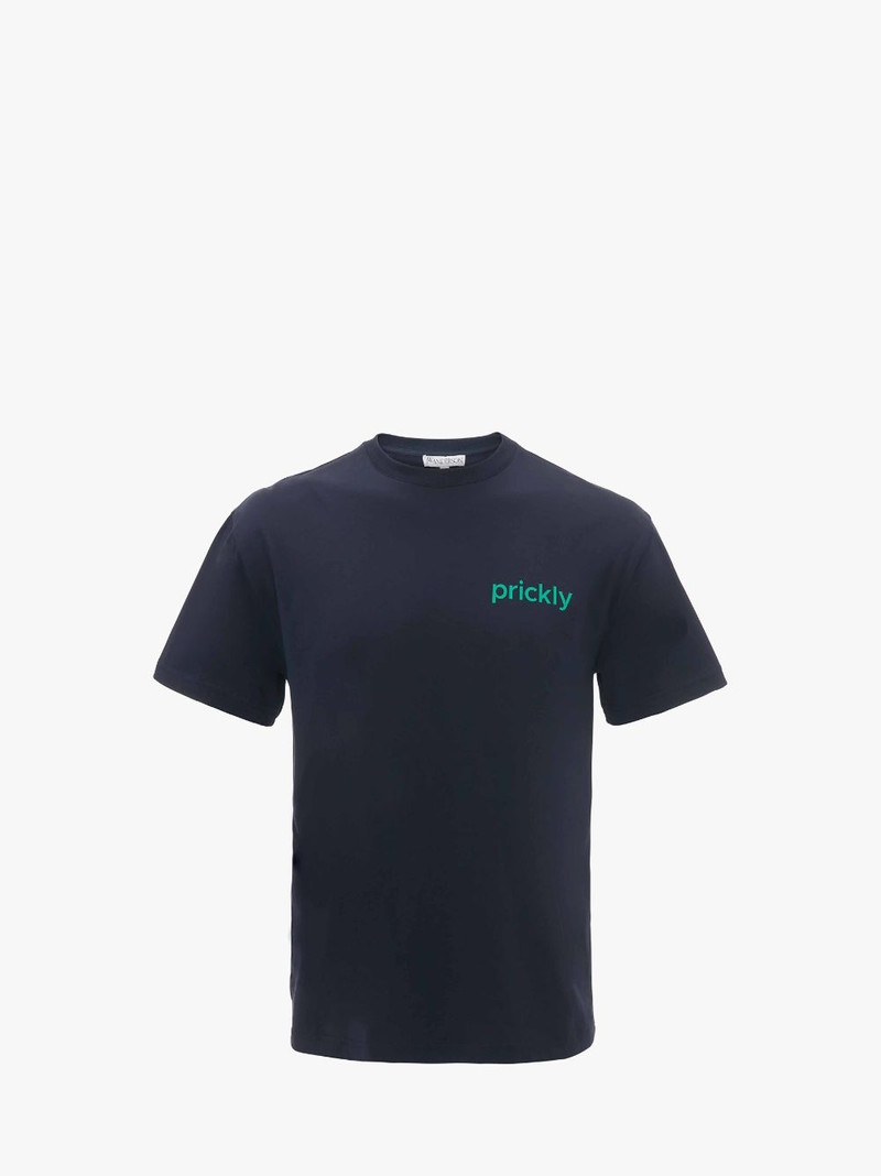 PRICKLY SLOGAN BACK PRINT T-SHIRT 1