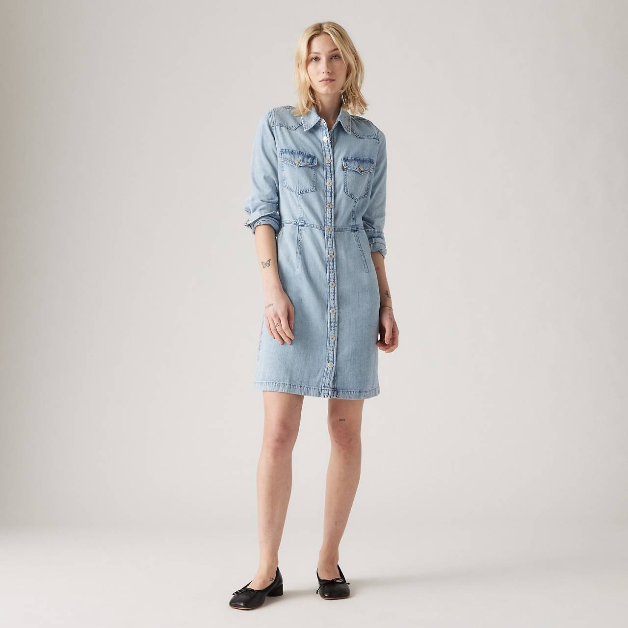 OTTO WESTERN DENIM DRESS - 2