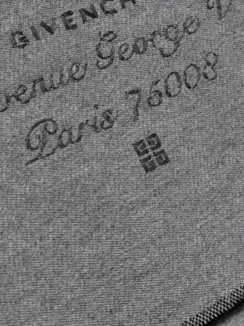 Givenchy logo-embroidered scarf outlook