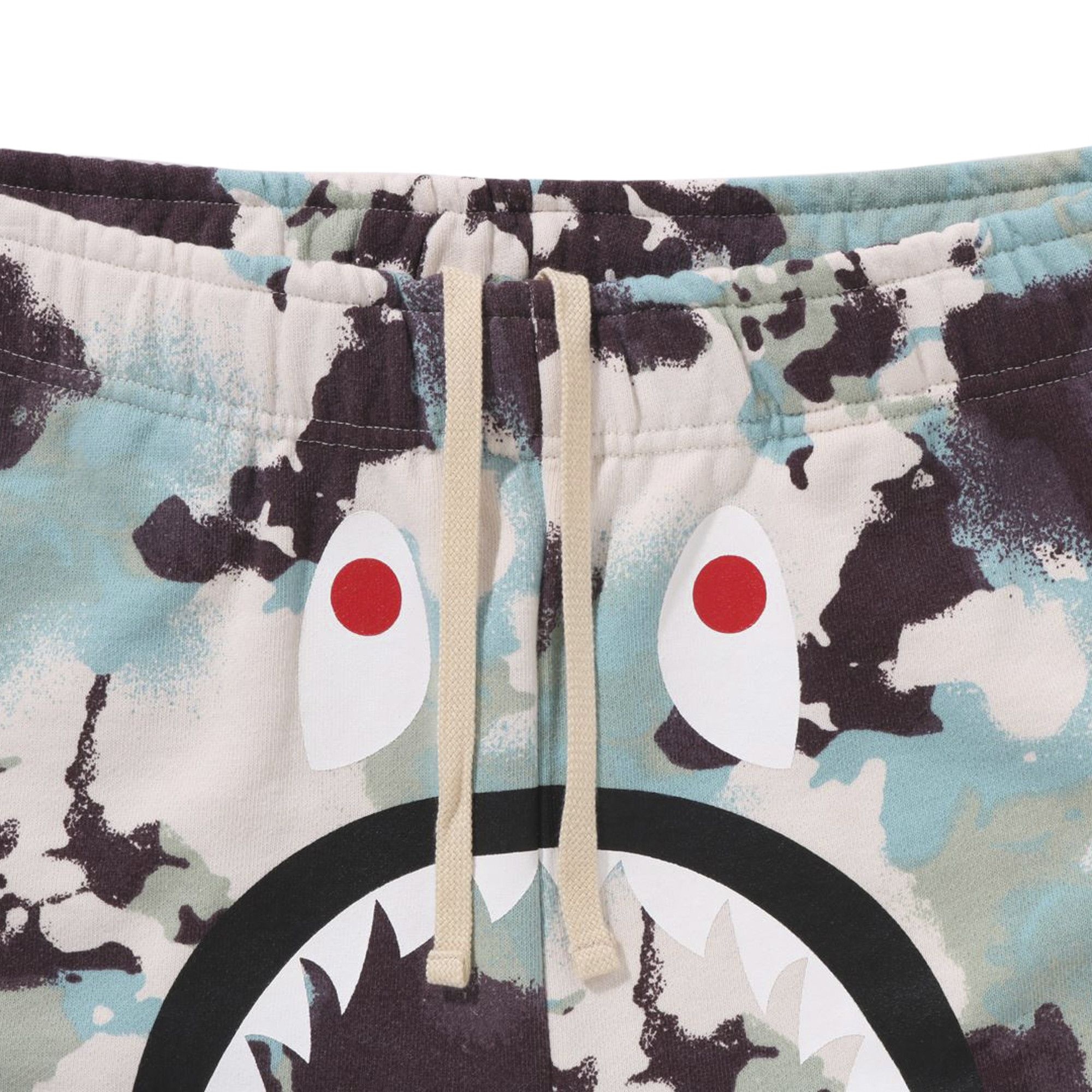 BAPE Map Camo Regular Fit Shark Sweatshorts 'Multicolor' - 3