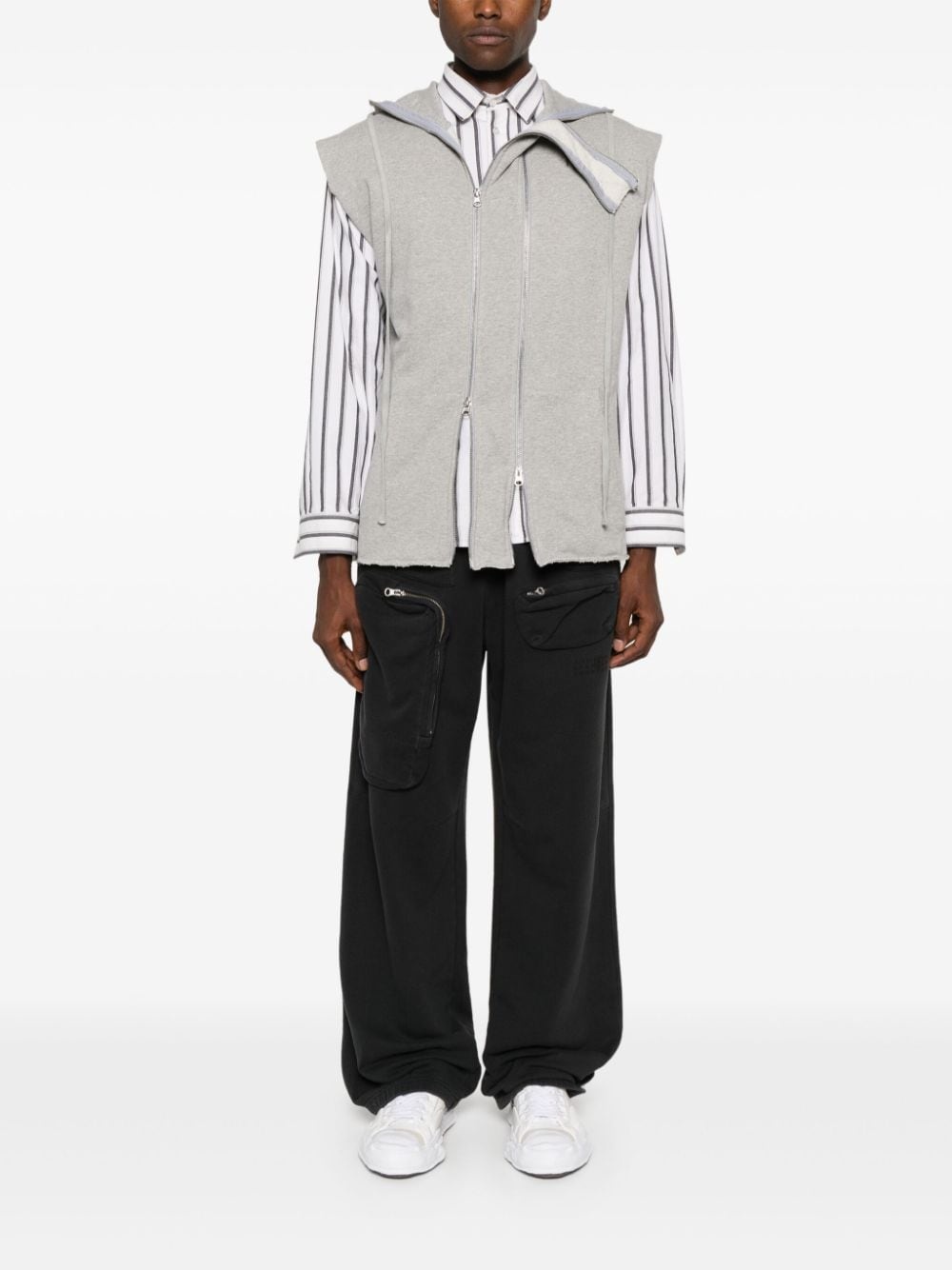 numbers-motif track pants - 2