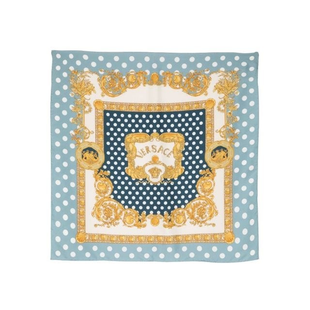 VERSACE｜SCARVES (SEASHELL BAROQUE LARGE SILK FOULARD (1 VERSACE｜SCARVES (SEASHELL BAROQUE LARGE SILK FOULARD (1