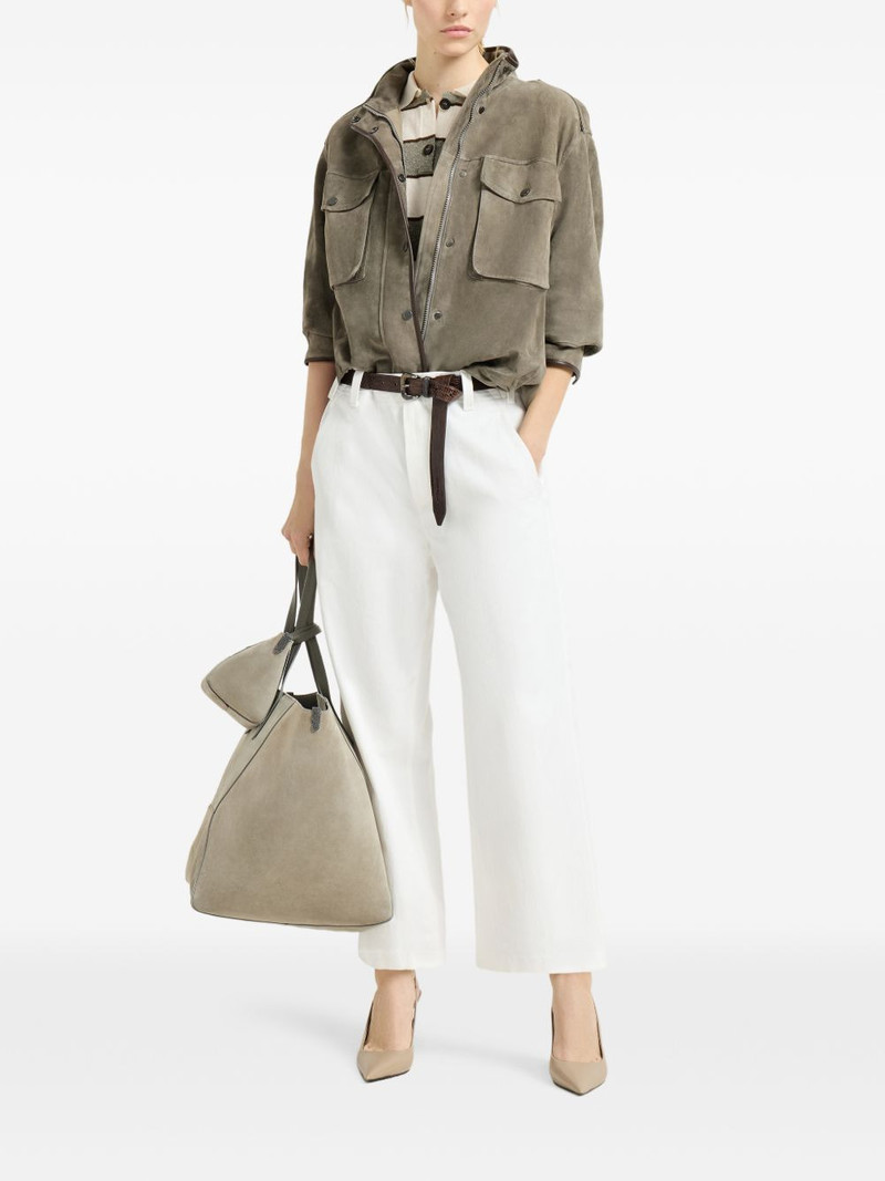 Brunello Cucinelli zip-fastening trousers outlook