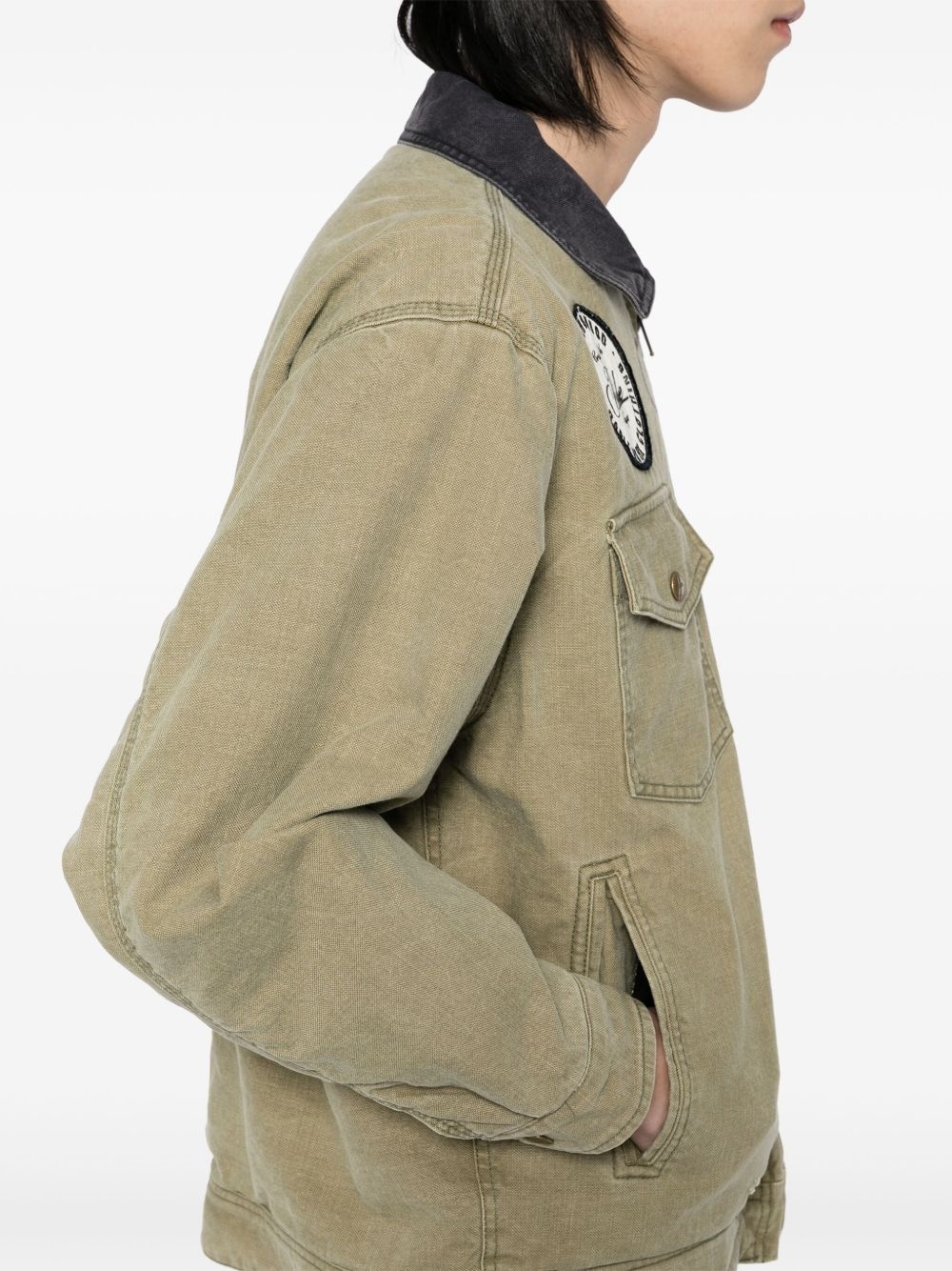 zip-up padded jacket - 5