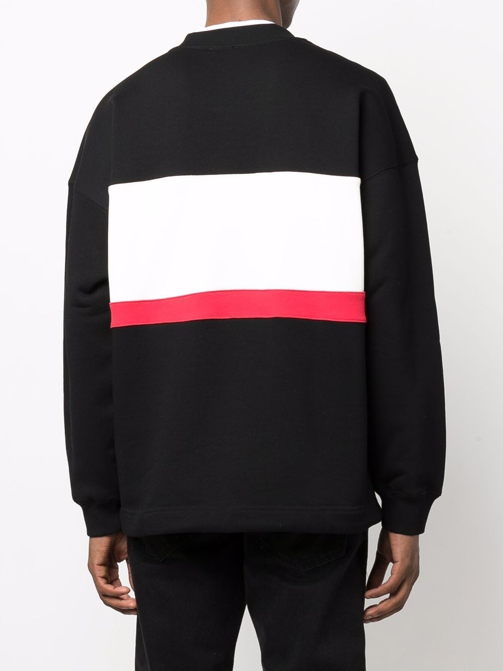 logo-print crew neck sweatshirt - 4