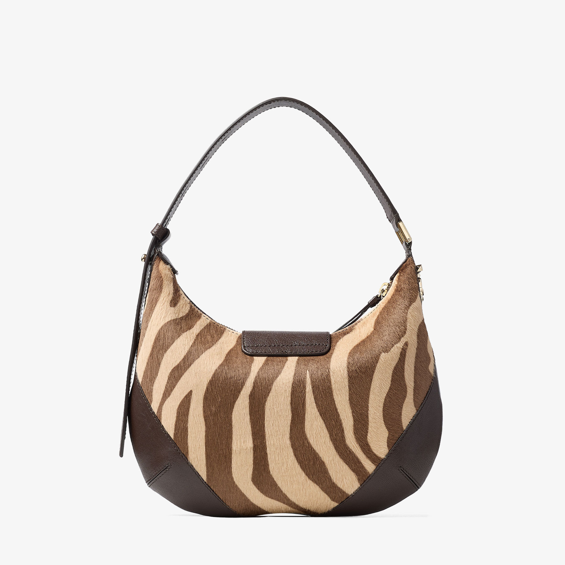 Bar Hobo S
Natural Zebra Print Pony Leather Shoulder Bag - 6