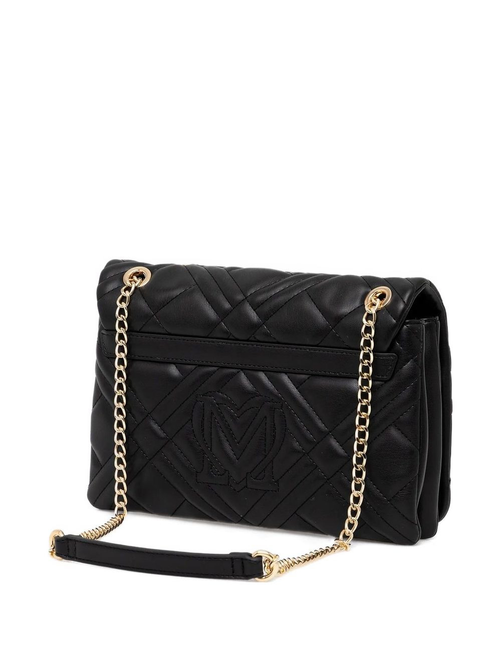 logo-plaque quilted crossbody bag - 2