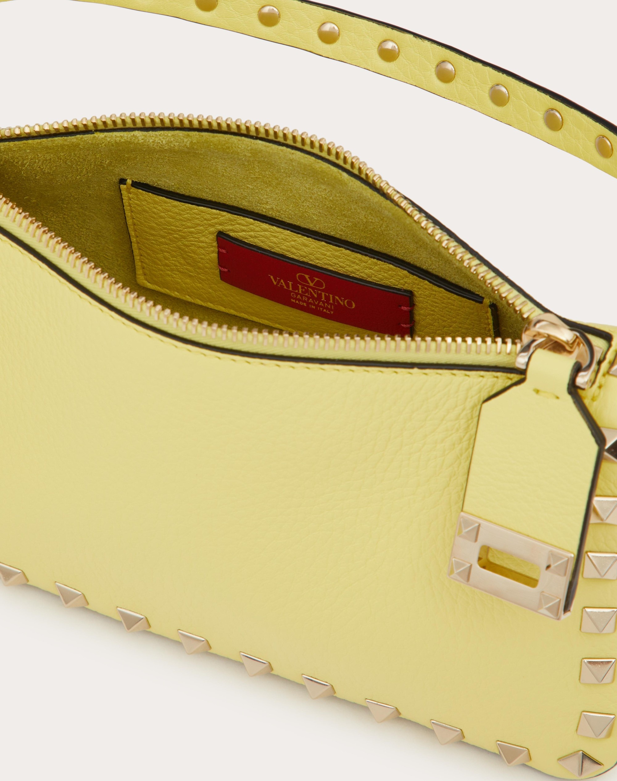 SMALL ROCKSTUD GRAINY CALFSKIN CROSSBODY BAG - 6
