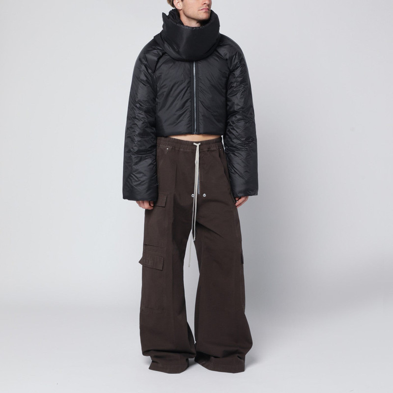 Rick Owens DRKSHDW Dark powder grey nylon Double Cargo Jumbo Belas trousers outlook