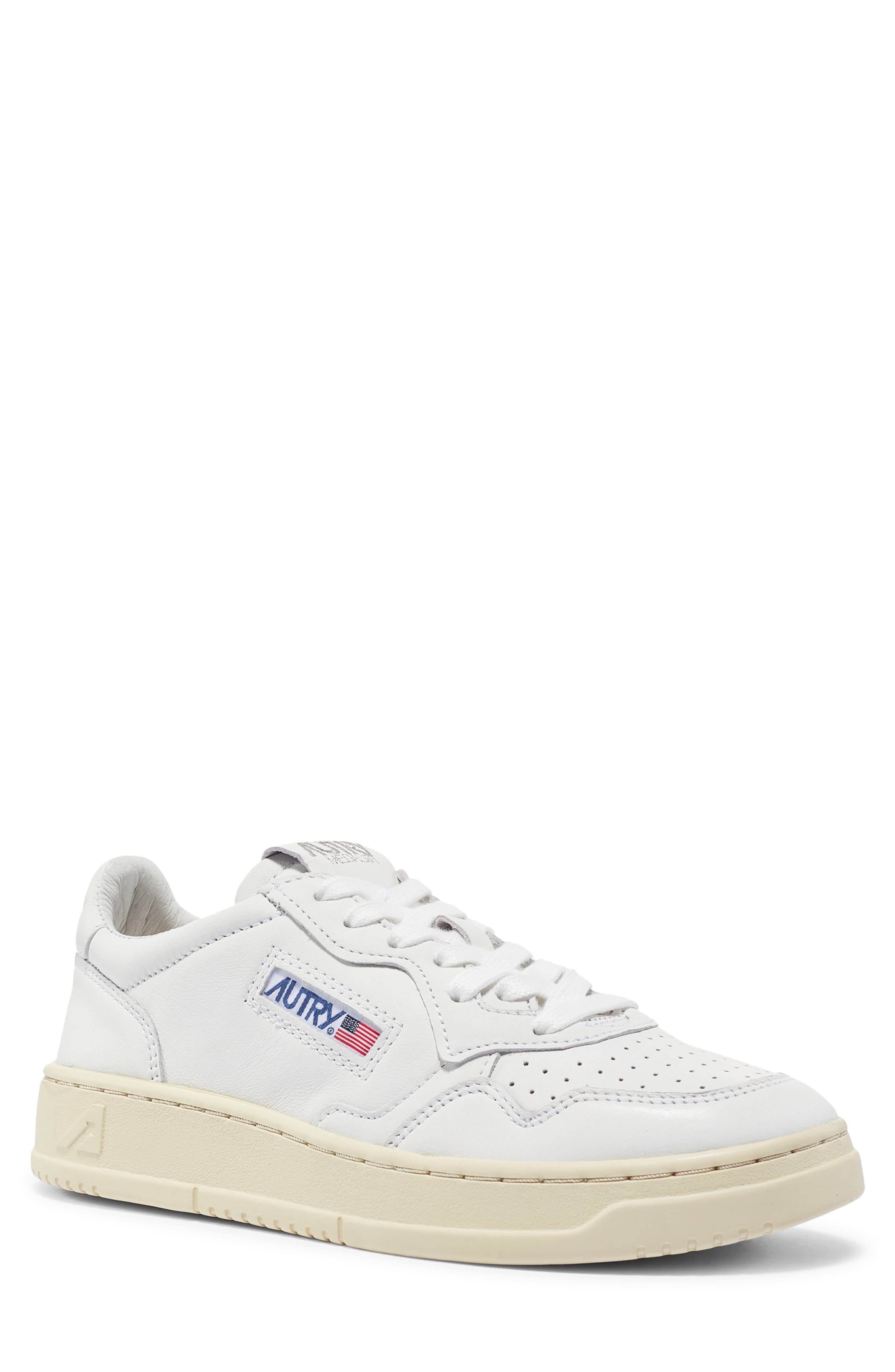 AUTRY Medalist Low Sneaker in Goat/Goat White at Nordstrom - 1