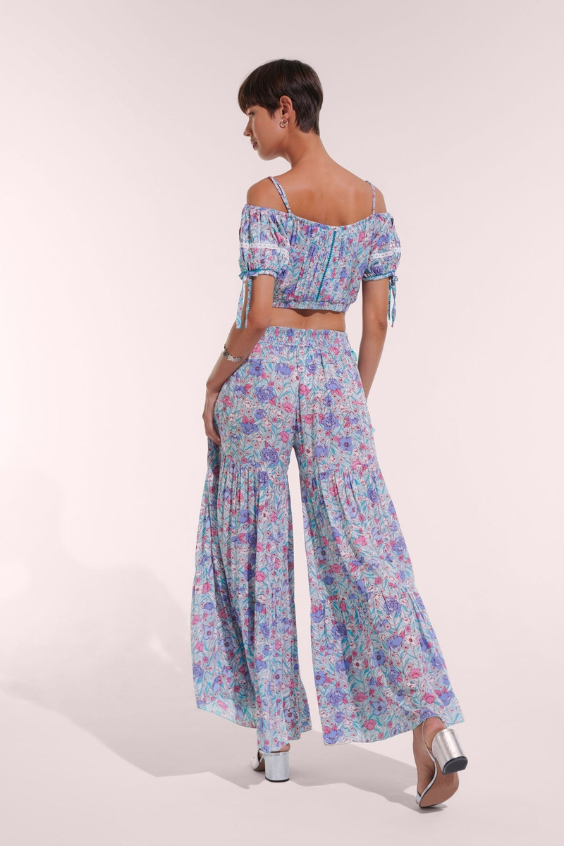 Poupette St Barth Pant Soledad  - Aqua Petunia outlook