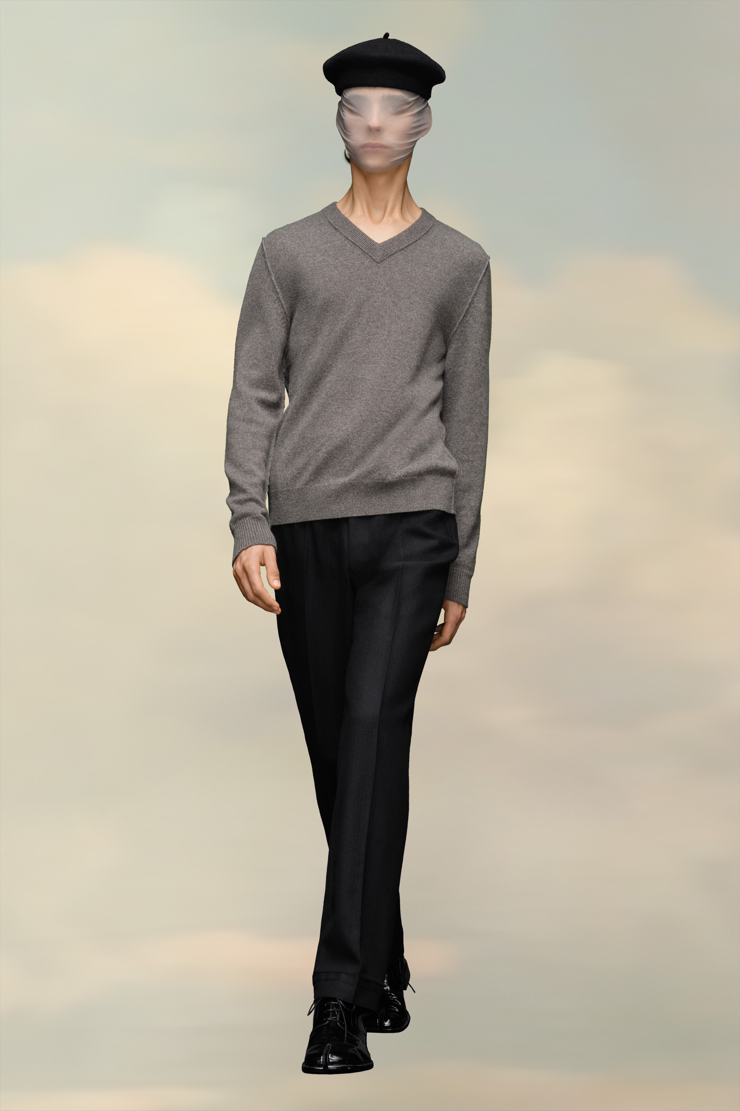 V-Neck Cashmere Sweater - 2