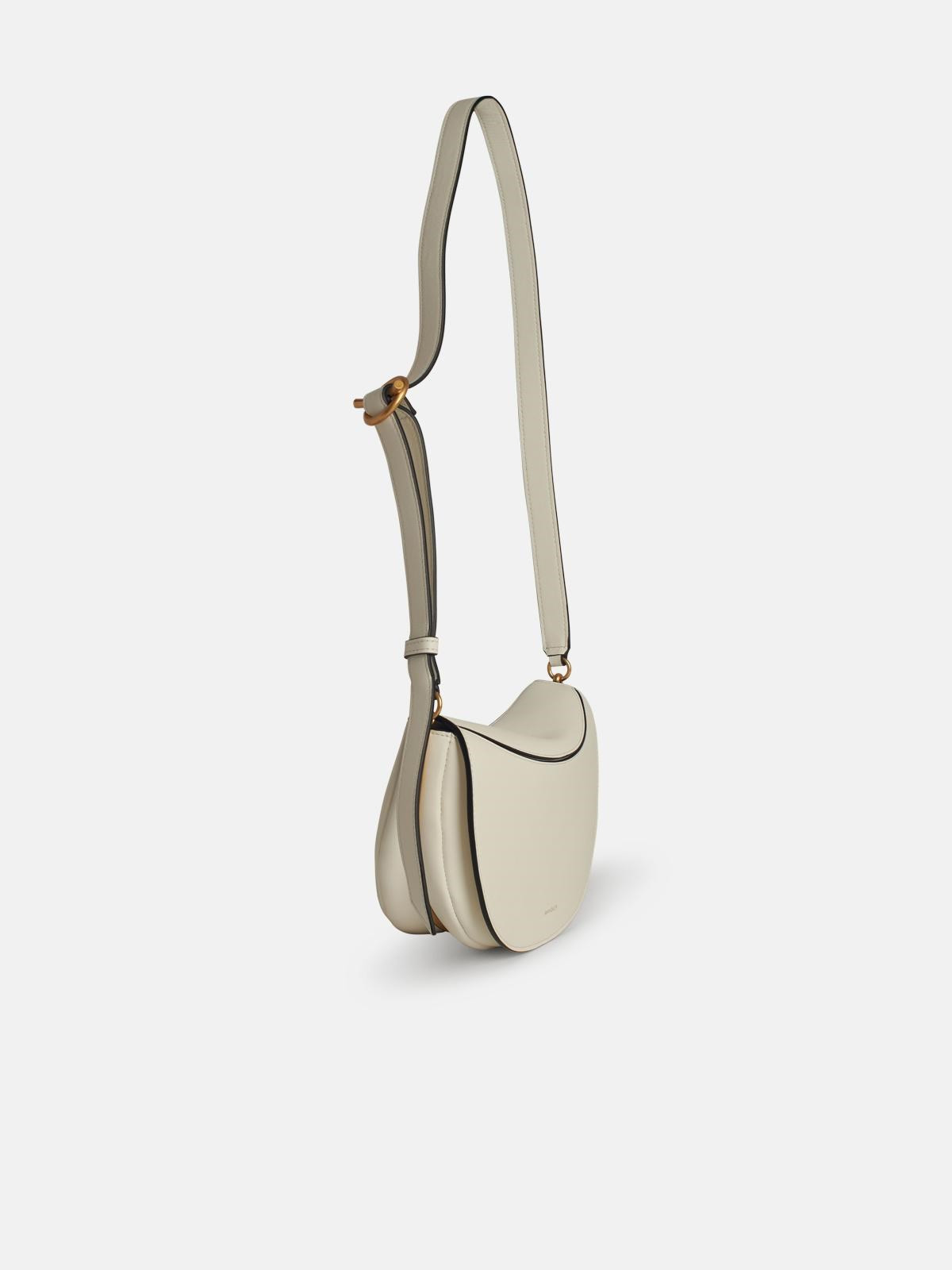 'KATE' WHITE LEATHER CROSSBODY BAG - 2