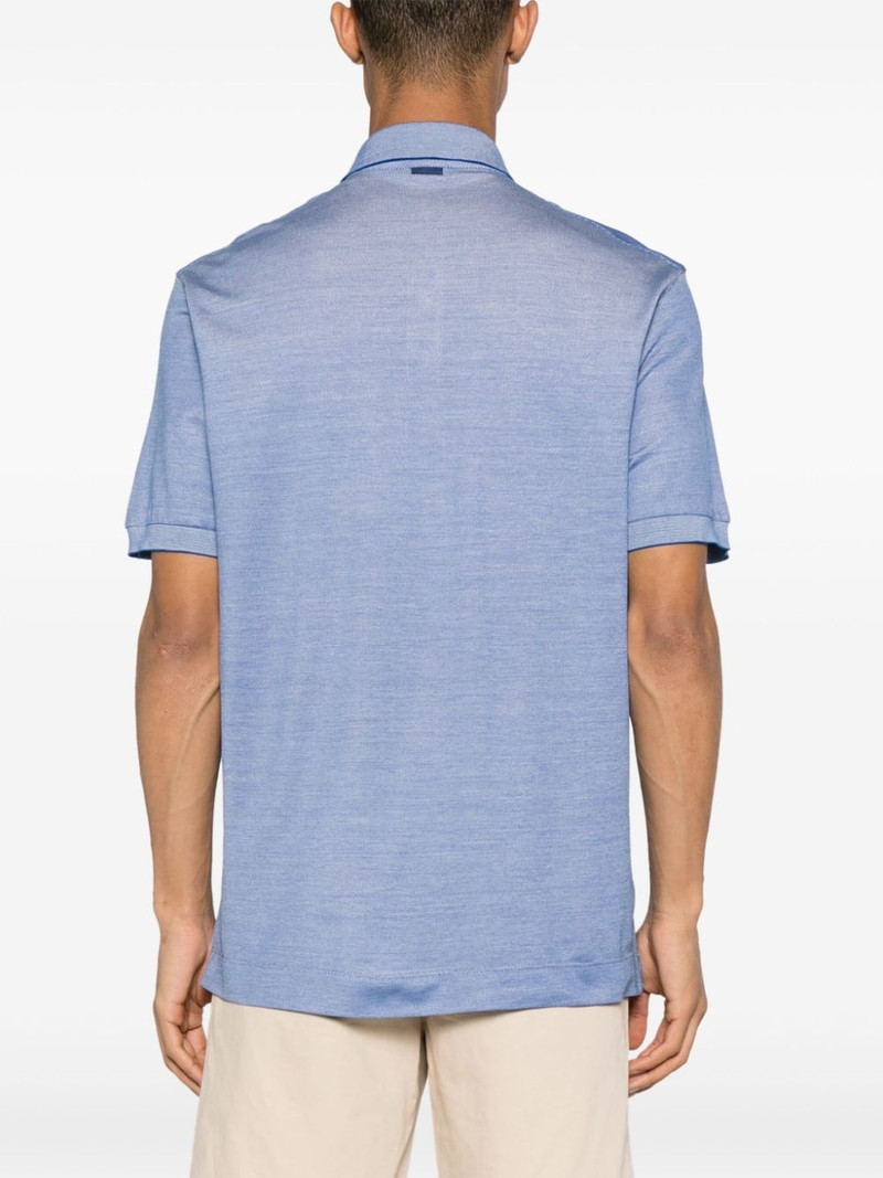 mÃ©lange-effect polo shirt 4