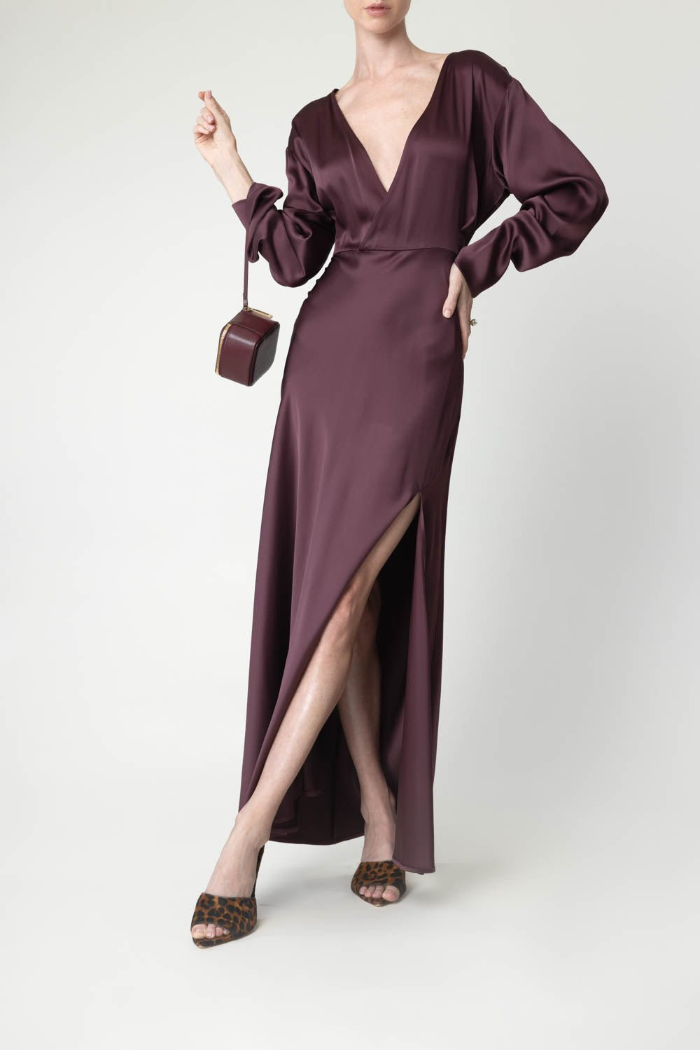 V Neck Long Dress - 2