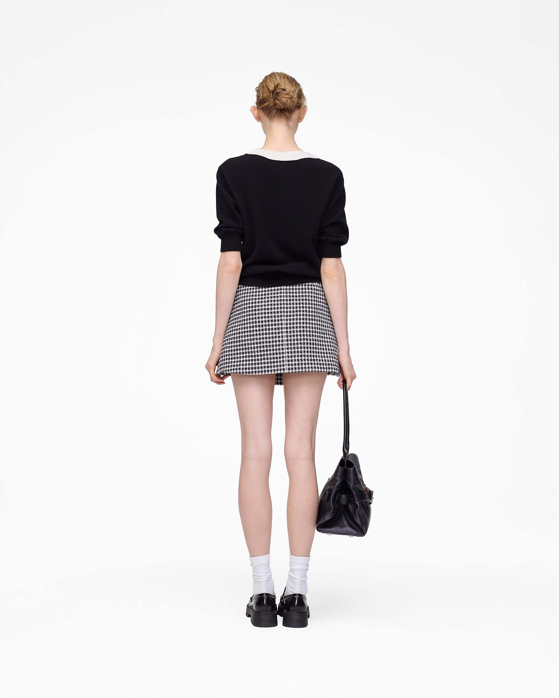 GINGHAM TWEED MINI SKIRT - 5