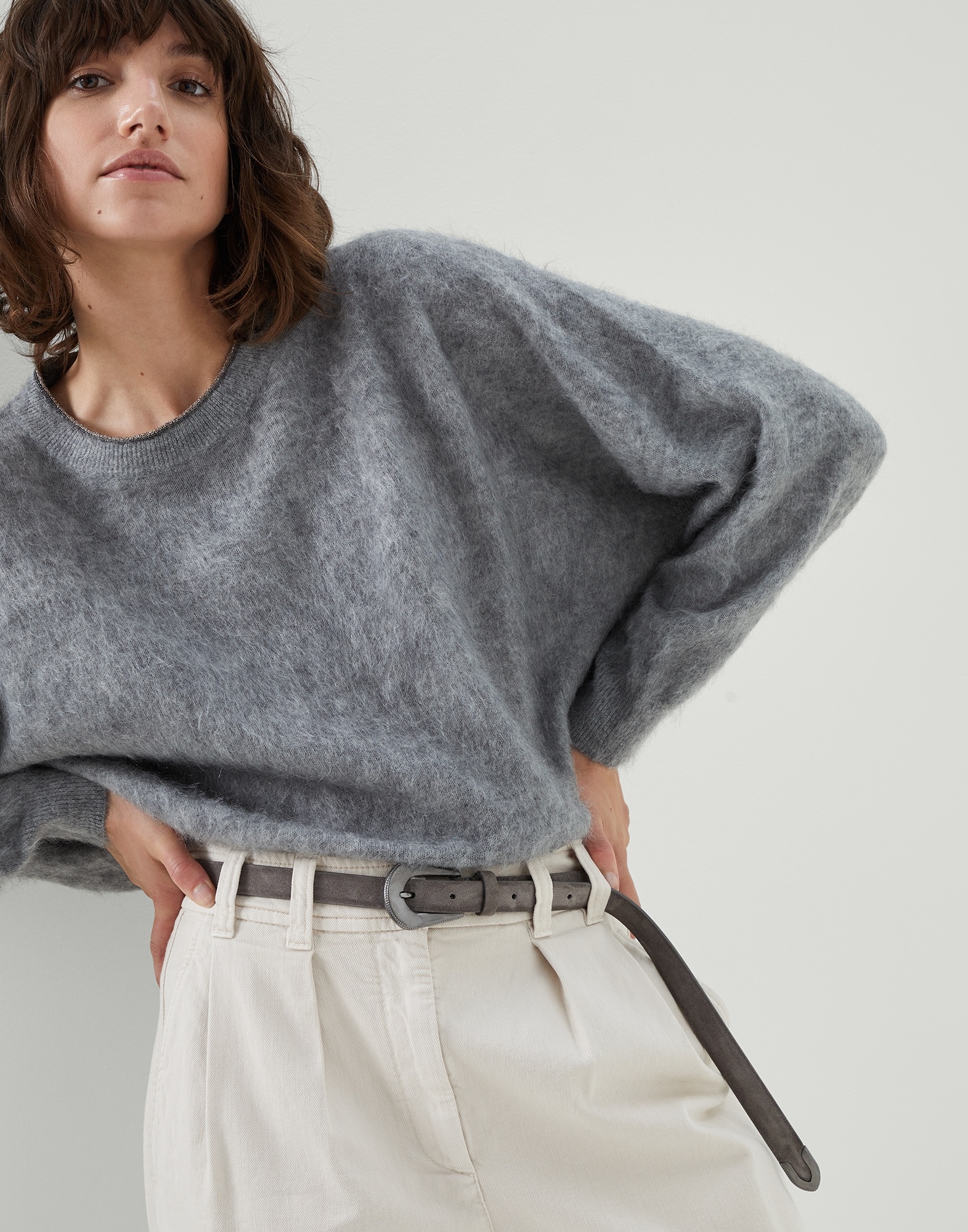 Suede calfskin belt - 3