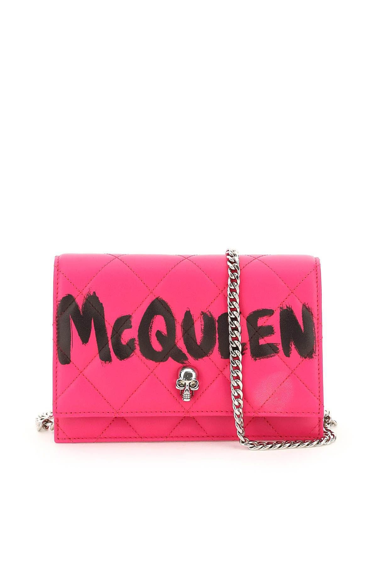 'MCQUEEN GRAFFITI' MINI BAG SKULL - 1