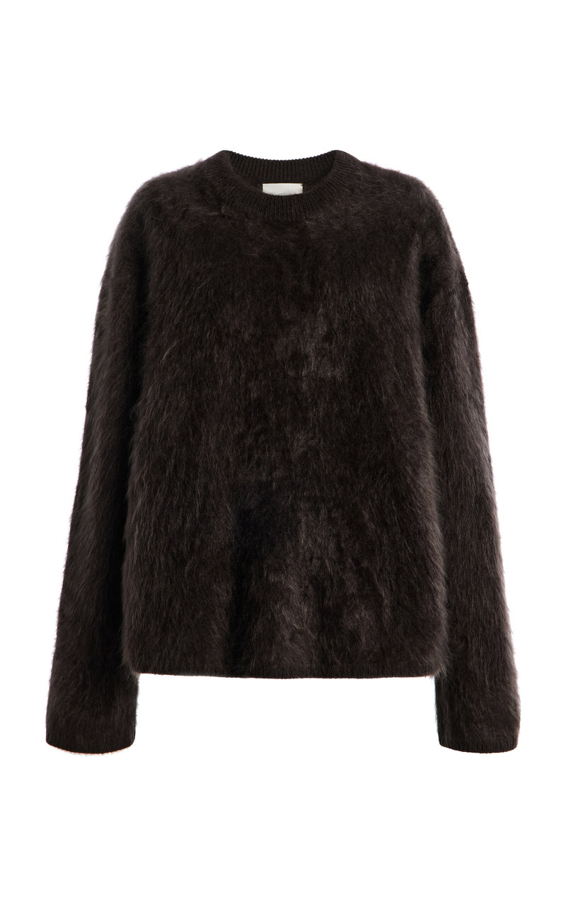 Natalia Brushed Cashmere Sweater brown 1