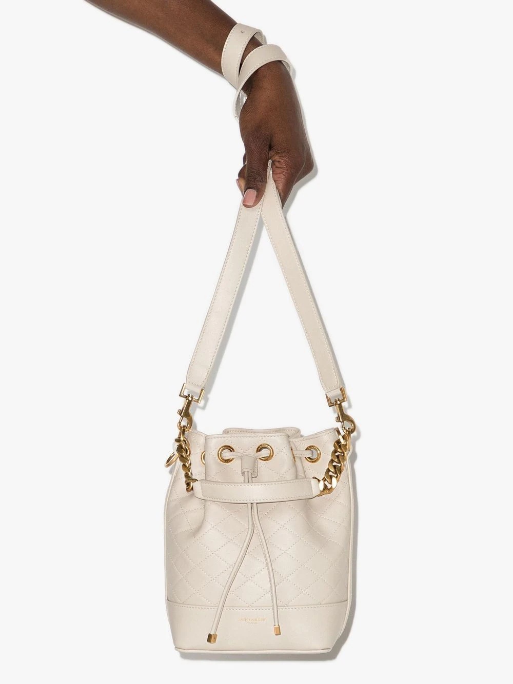 Emmanuelle matelassé quilted leather bucket bag - 4