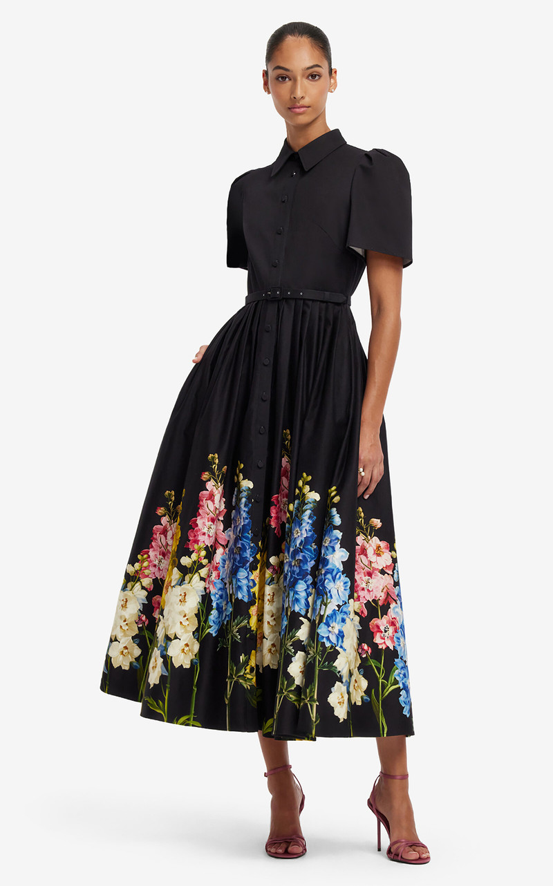 Bianca Cotton Midi Dress black 5