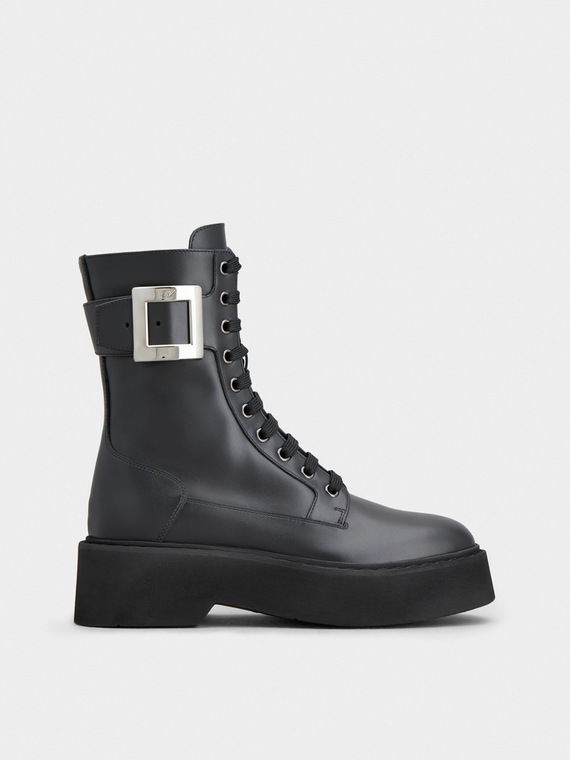 Viv' Rangers Combat Boots in leather - 1
