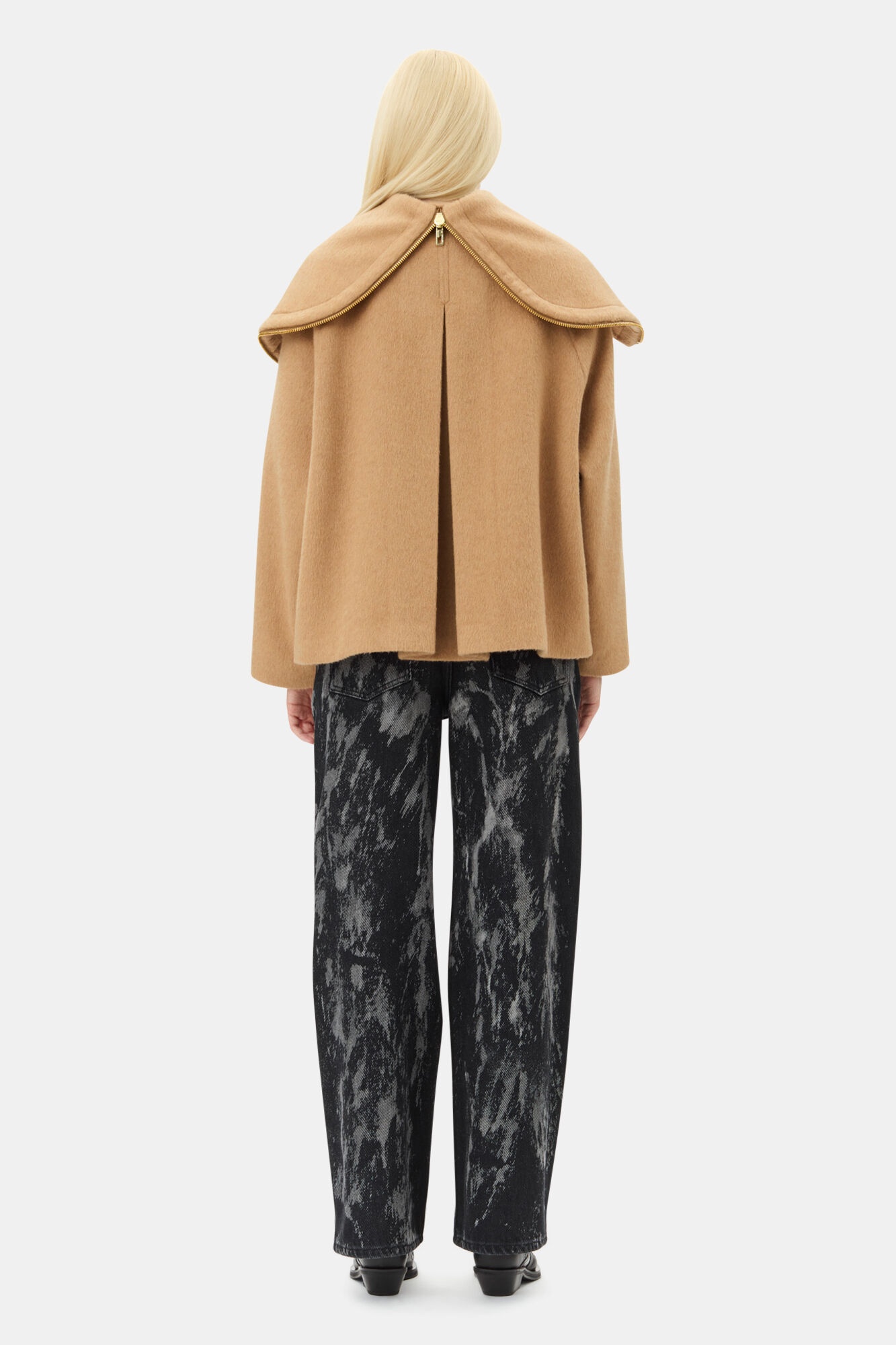 CAMEL WOOL-BLEND JACKET - 5