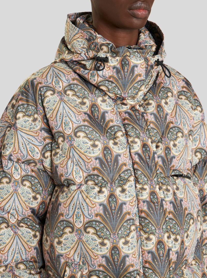 DOWN JACKET WITH PAISLEY MEDALLION PRINT 2