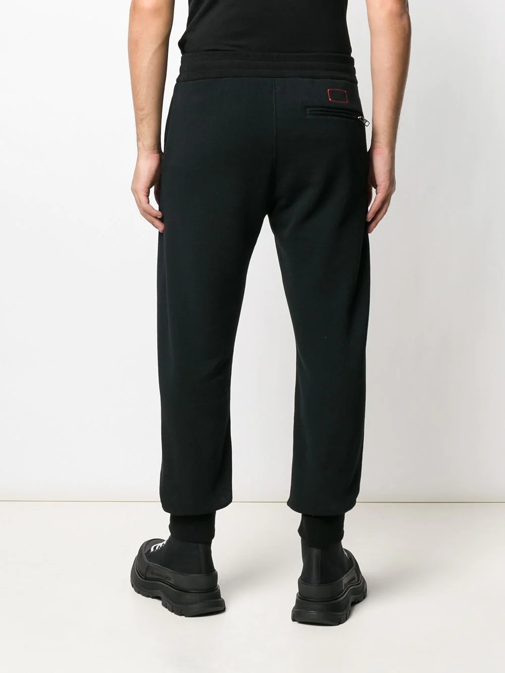 logo embroidered track pants - 4