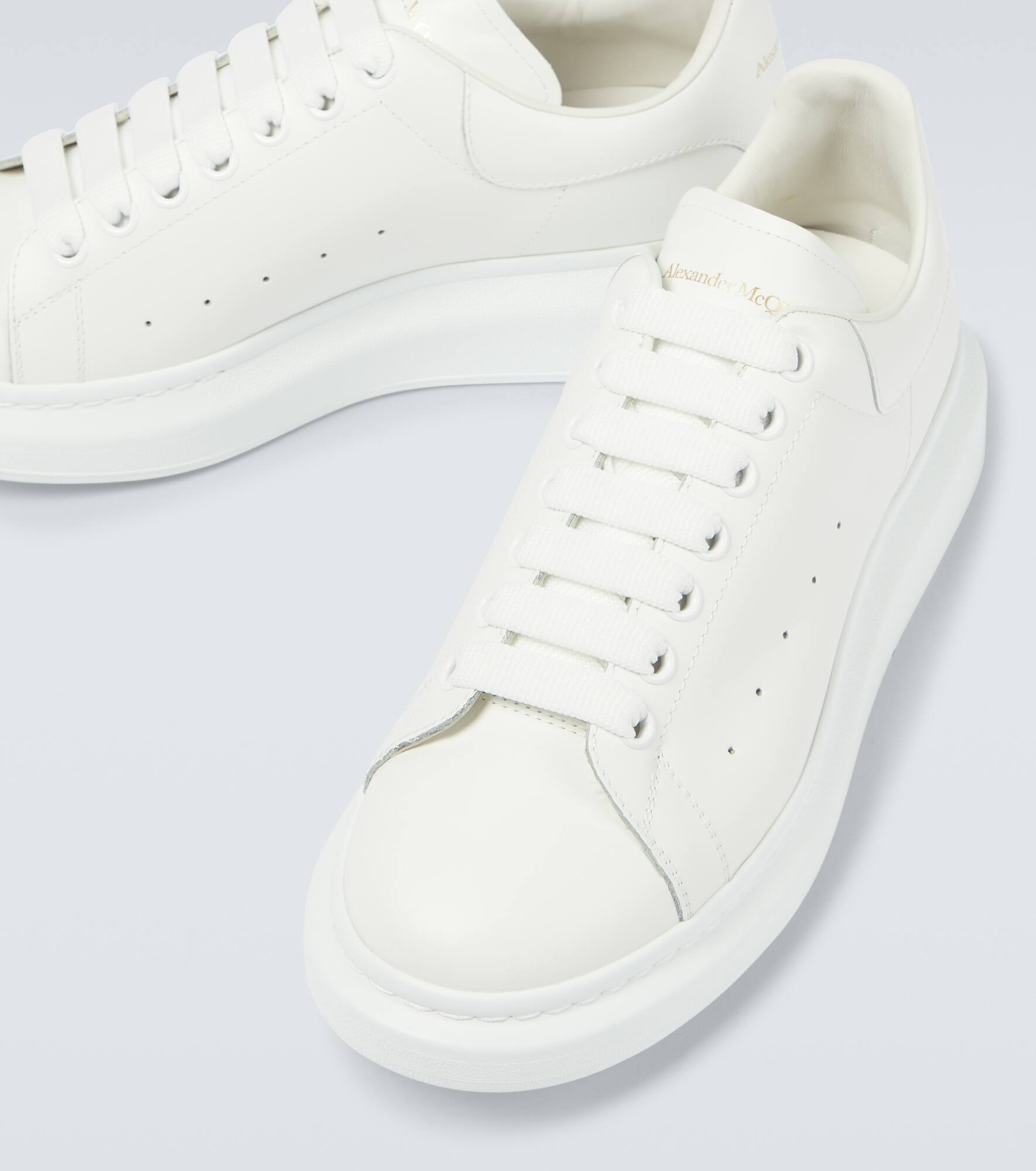 Oversized leather sneakers - 3