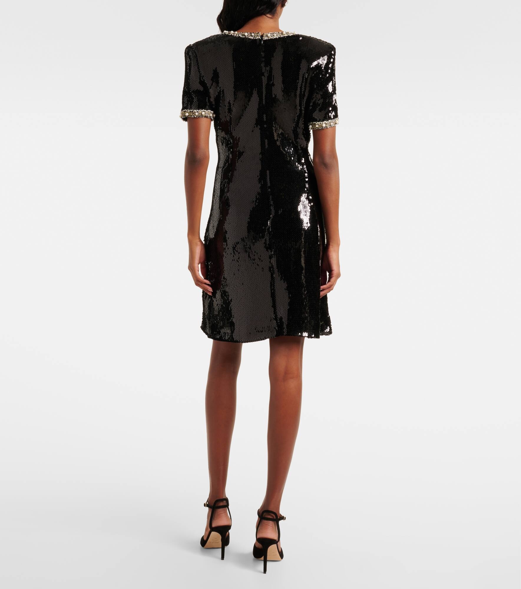 Embellished sequined minidress - 3