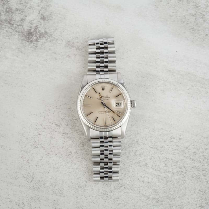 Rolex Datejust ref 16014 Silver Dial - 6