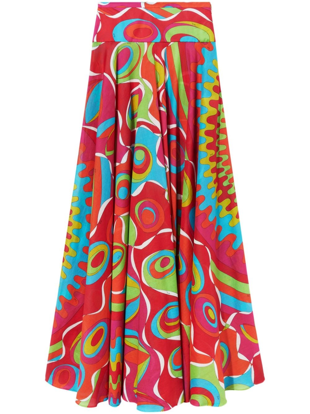 Bersaglio-print cotton maxi skirt - 1