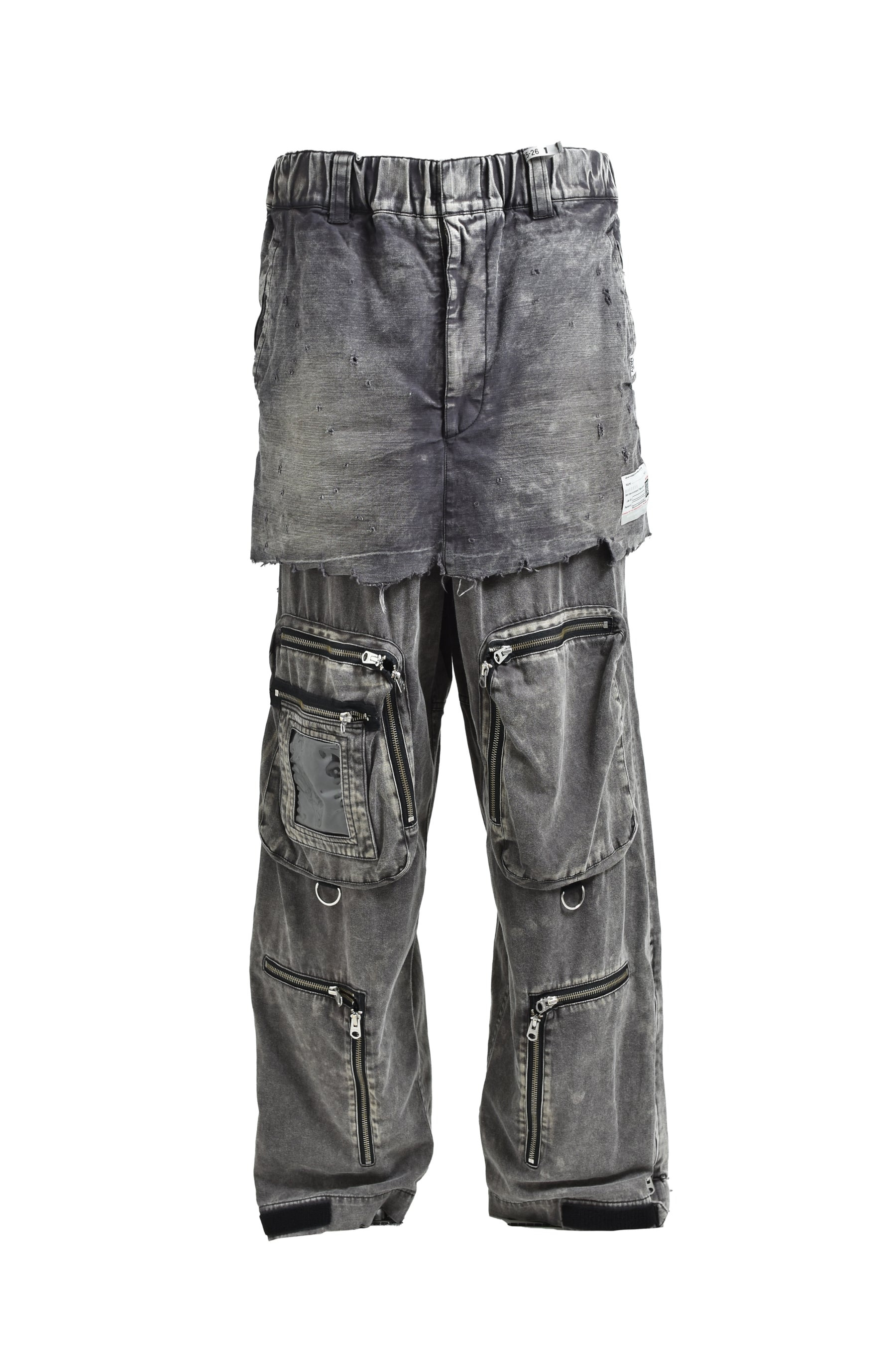 WAIST LAYERD FLIGHT PANTS / BLK - 5