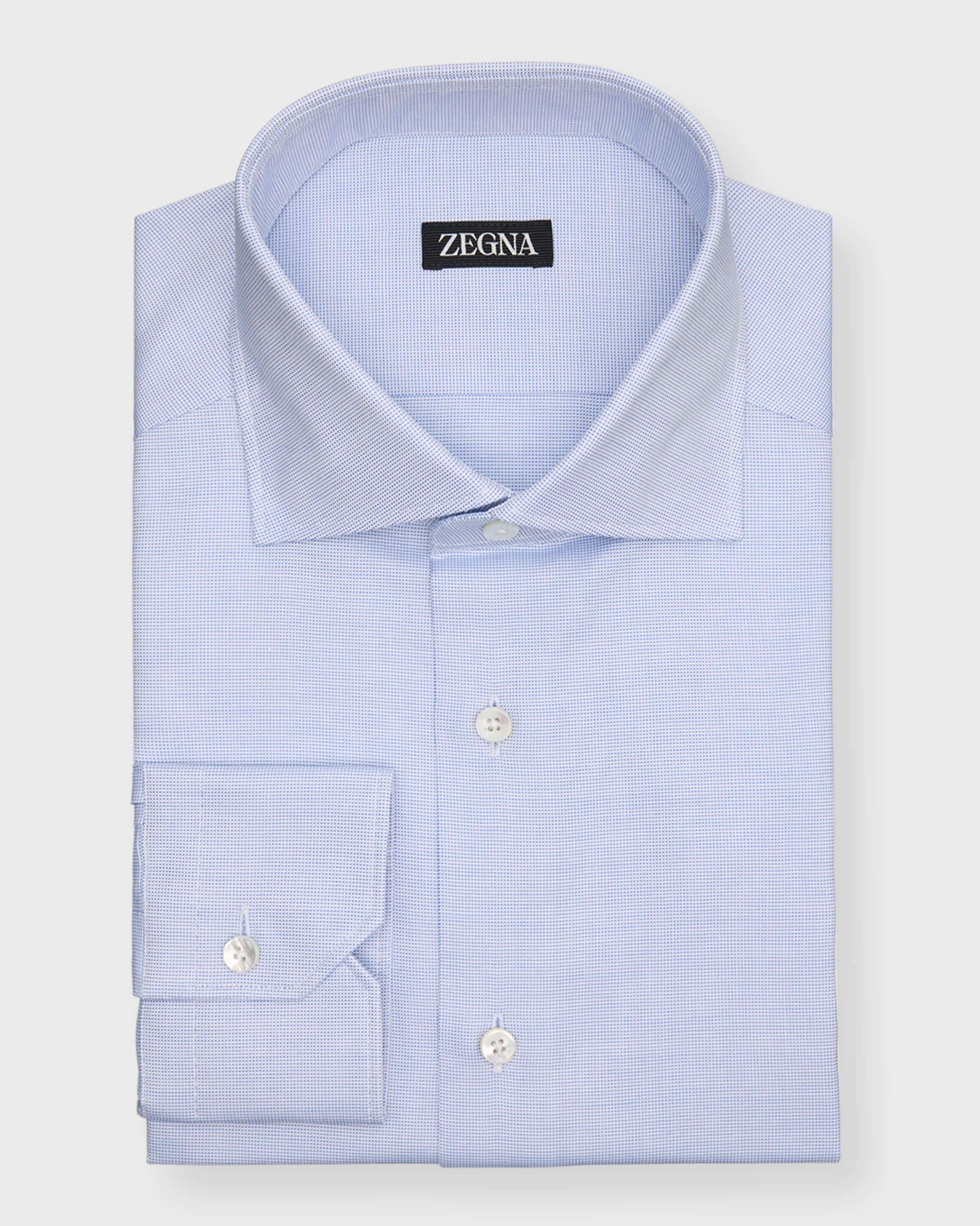 Men's Cotton Micro-Structure Dress Shirt - 2