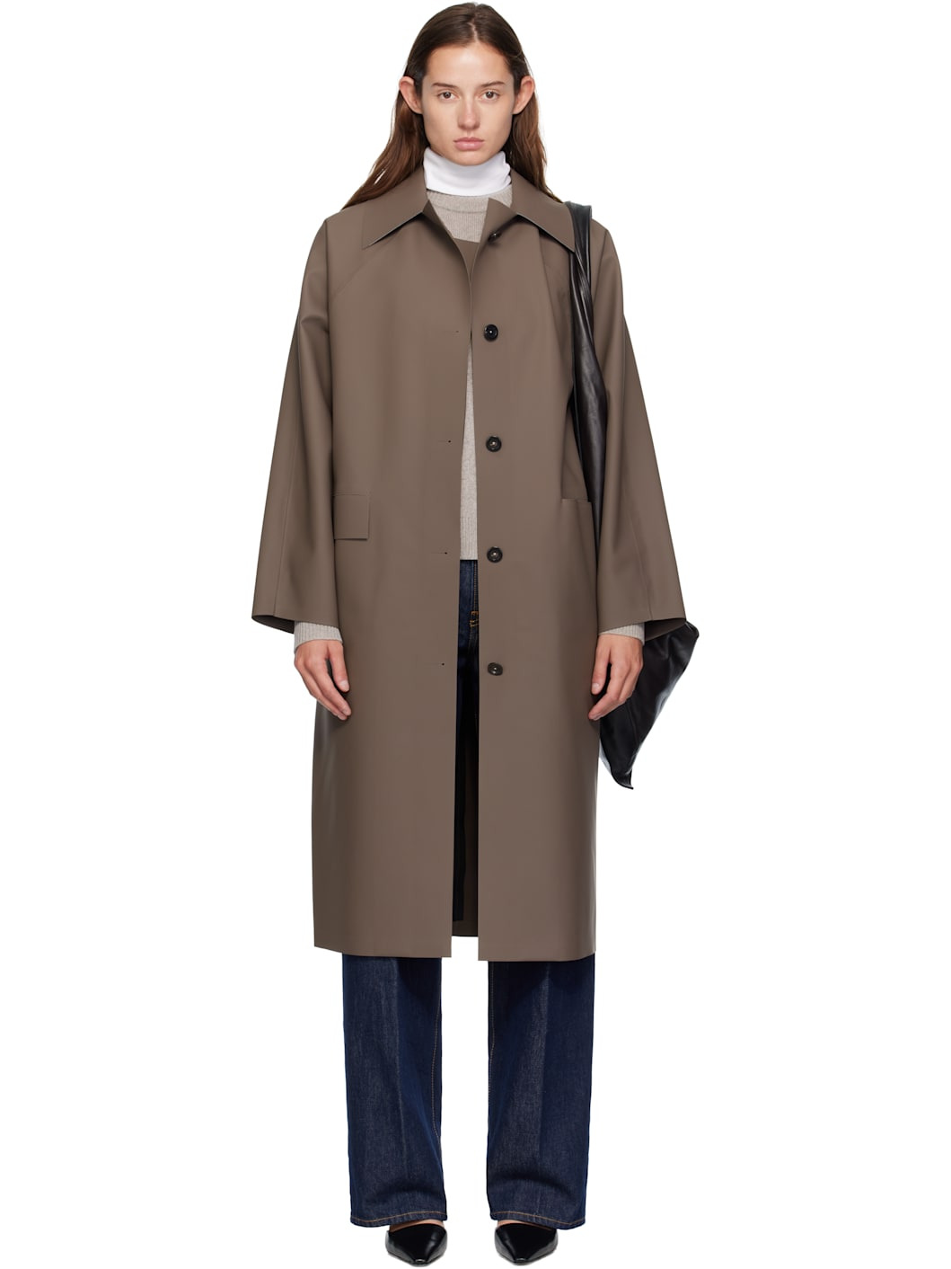 Taupe Original Below Rubber Coat - 1