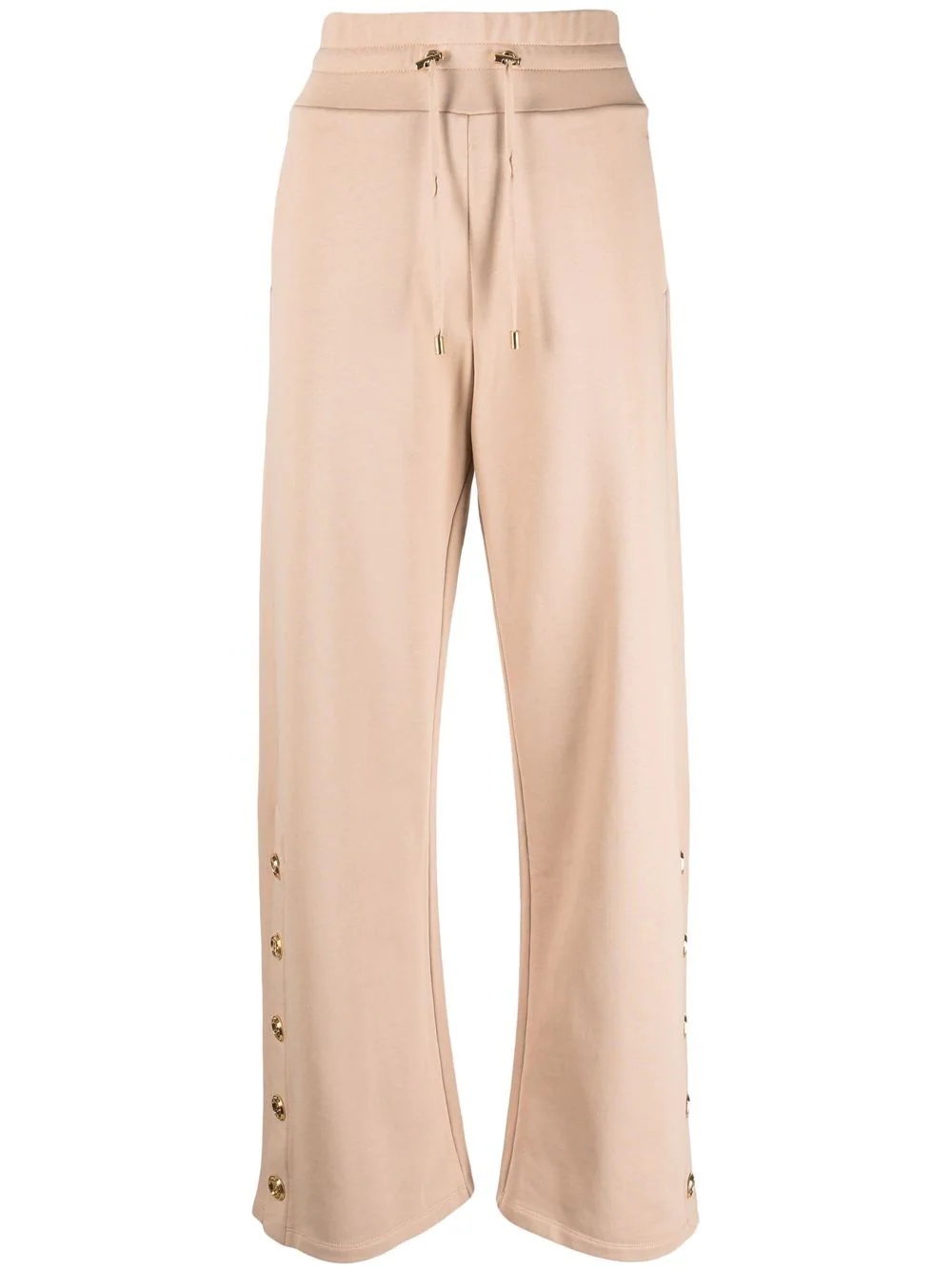side-button detail trousers - 1