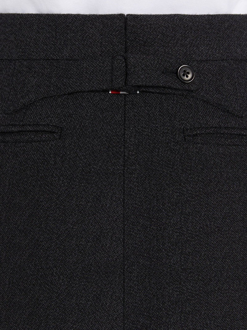 Dark Grey Thornproof Wool 4-Bar Classic Backstrap Trouser 6