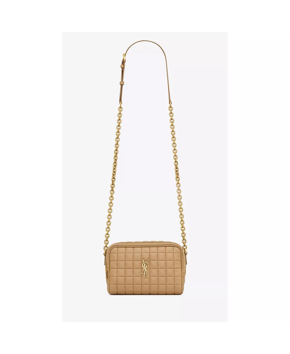 SAINT LAURENT Cassandre Matelasse Carre Mini Camera Bag In