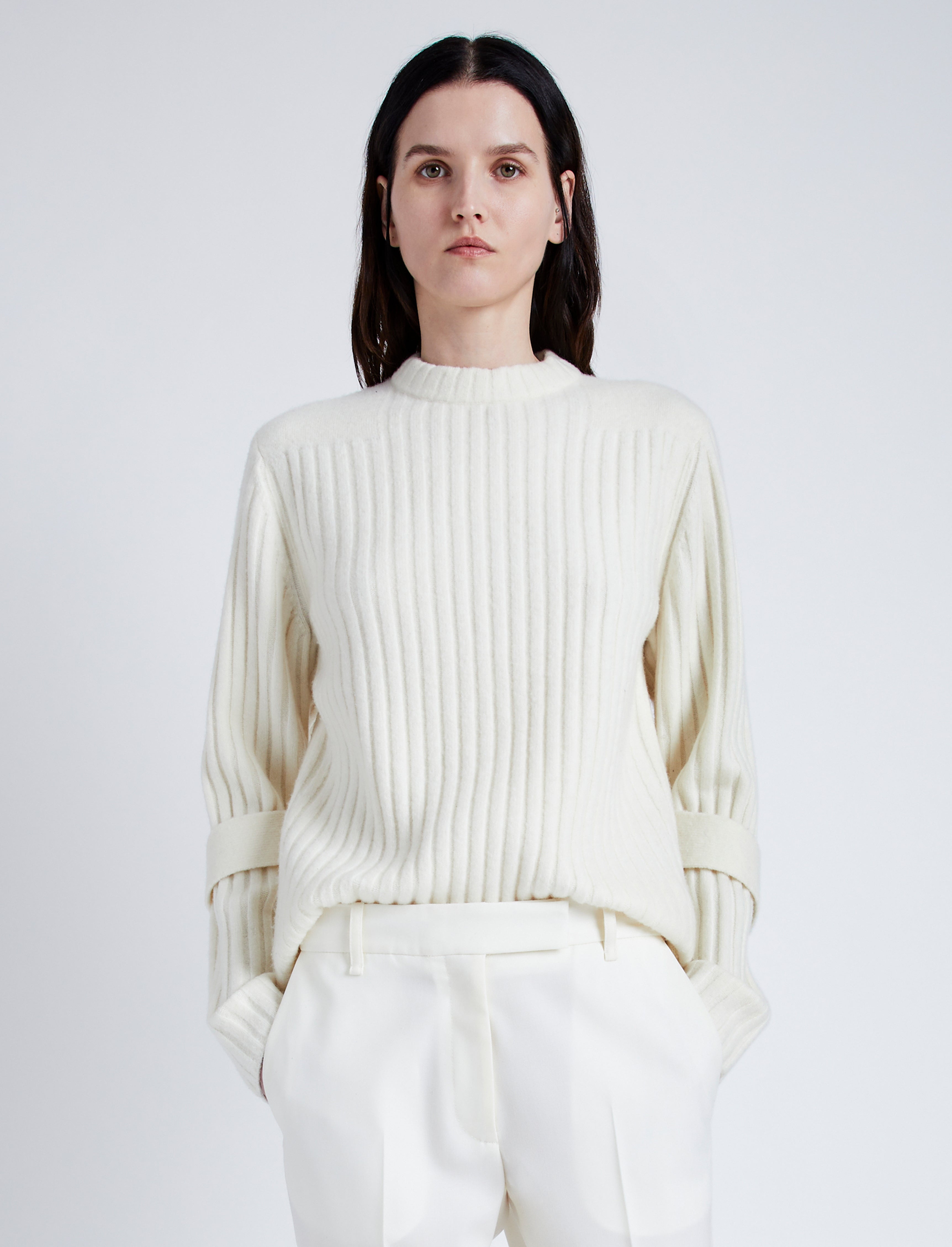 Verona Sweater in Midweight Cashmere Rib - 2