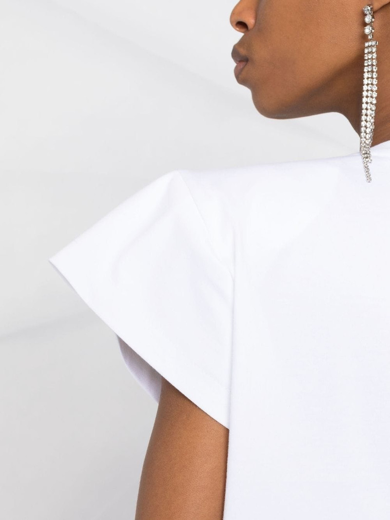 padded shoulder logo T-shirt 3