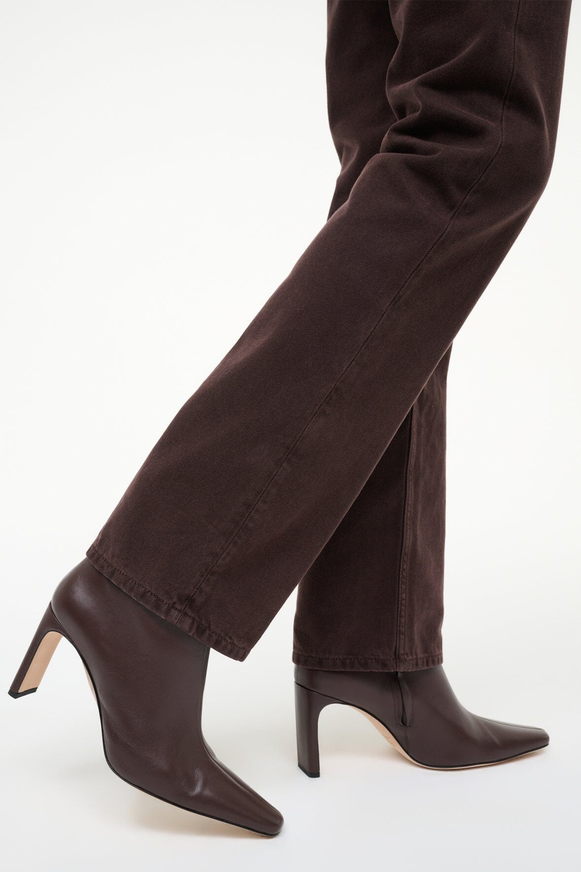 STAUD WALLY ANKLE HIGH HEEL BOOT ESPRESSO - 4