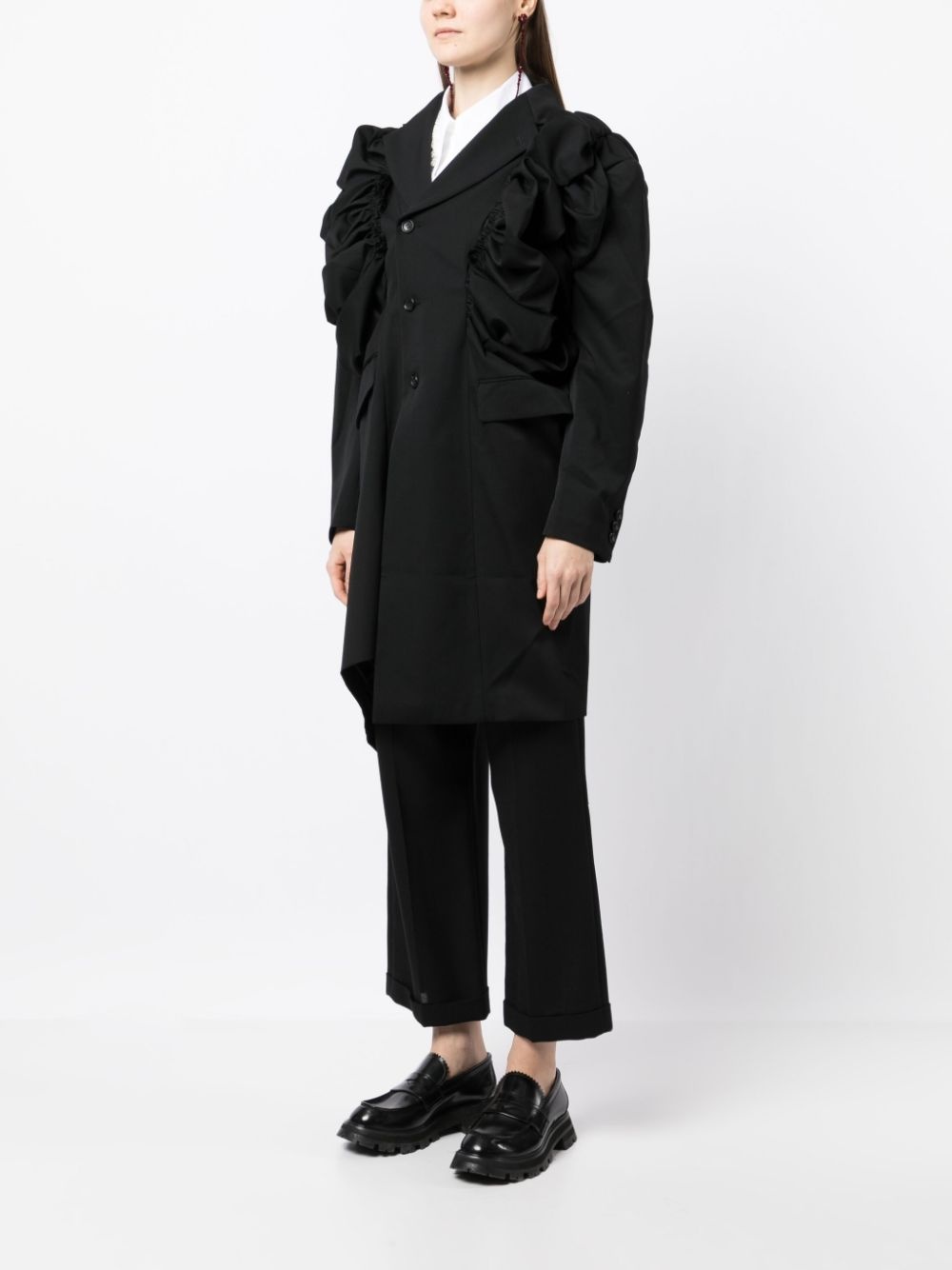 asymmetric oversized blazer - 3