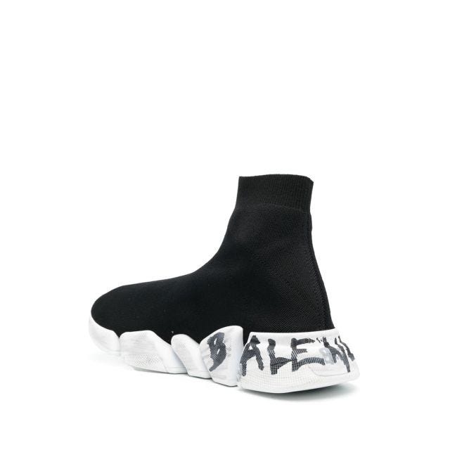 Black Speed 2.0 Graffiti Sneakers - 3