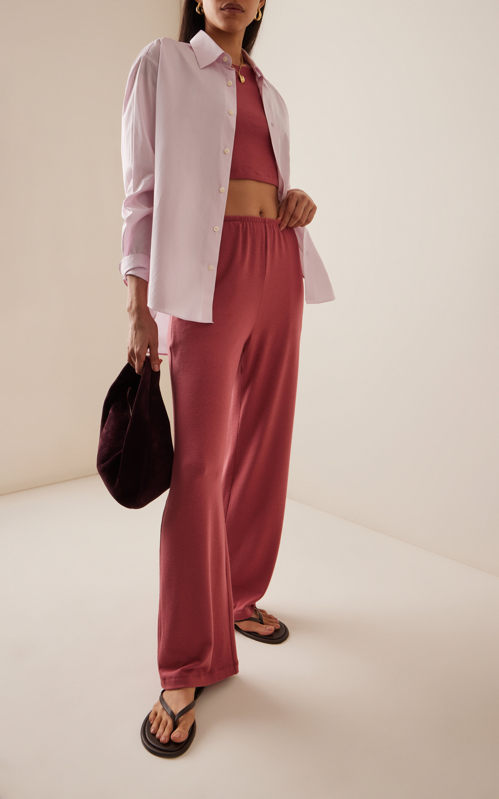 Lauren Jersey Pocket Pants red - 2