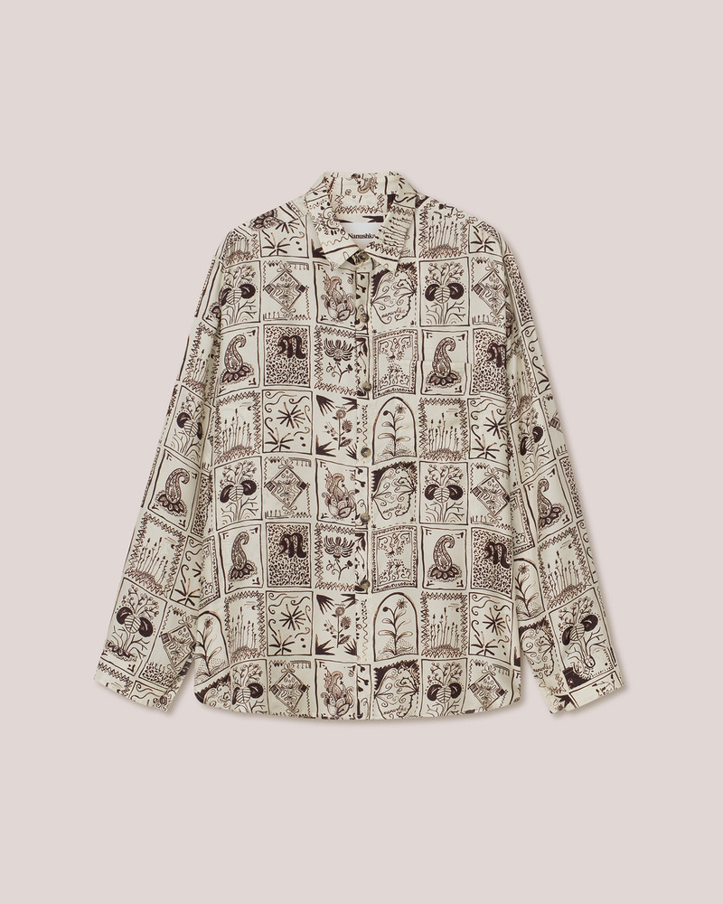 JARI - Laser cut shirt - Creme 1