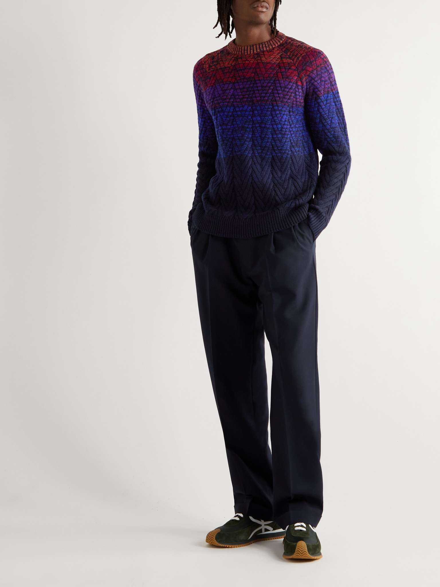 Space-Dyed Wool-Blend Sweater - 2